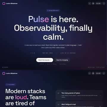 Lustro Slideshow template